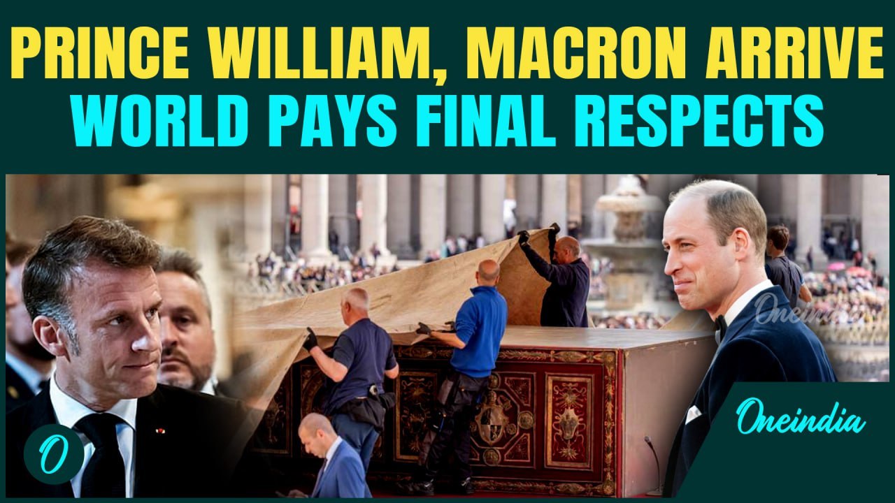 Macron, Prince William Arrive At Vatican | World Leaders Gather For Pope Francis’ Funeral
