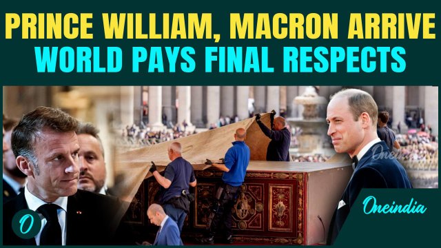 Macron, Prince William Arrive At Vatican | World Leaders Gather For Pope Francis’ Funeral