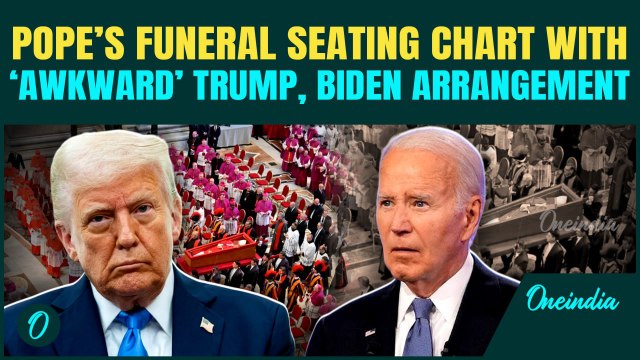 Trump & Biden Seated Side-by-Side at Pope Francis’s Funeral? Awkward Tension and Cold Stares in Rome