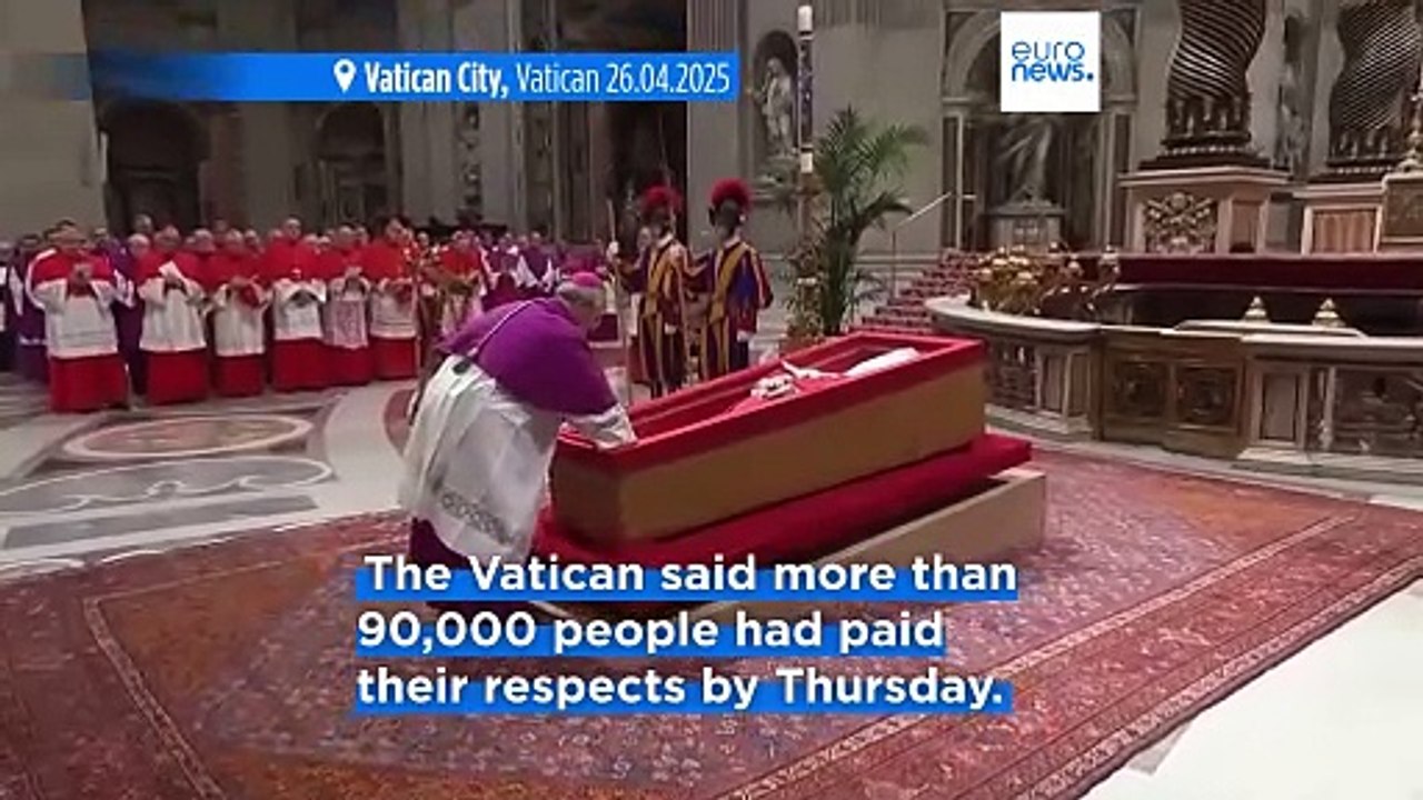Pope Francis' coffin sealed in St Peter's Basilica ahead of funeral
