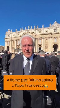 Eugenio Giani al funerale del Papa: Francesco ha segnato l'umanità