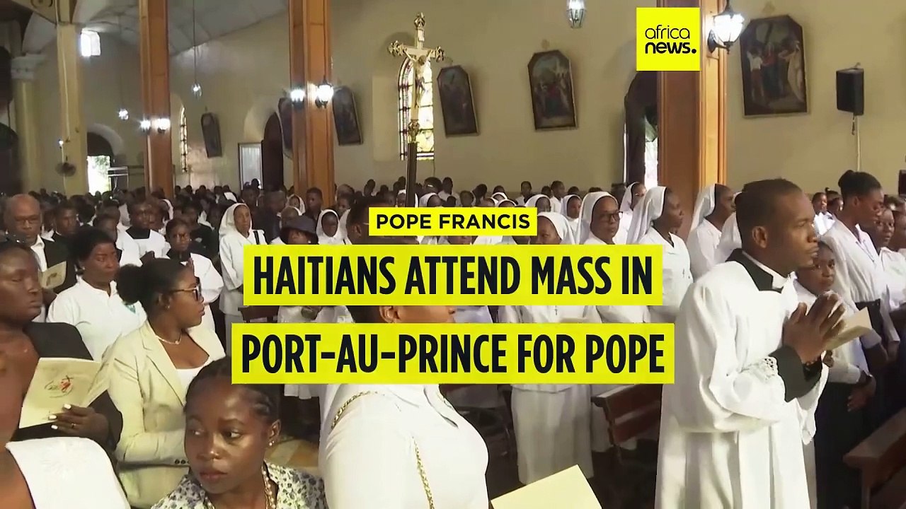 Haitians attend Mass in Port-au-Prince for Pope Francis