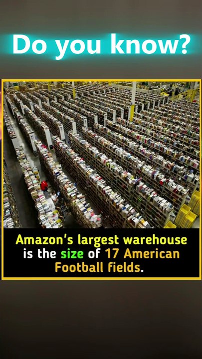 Amazon’s Largest Warehouse Is Bigger Than 17 Football Fields! 🏟️📦
