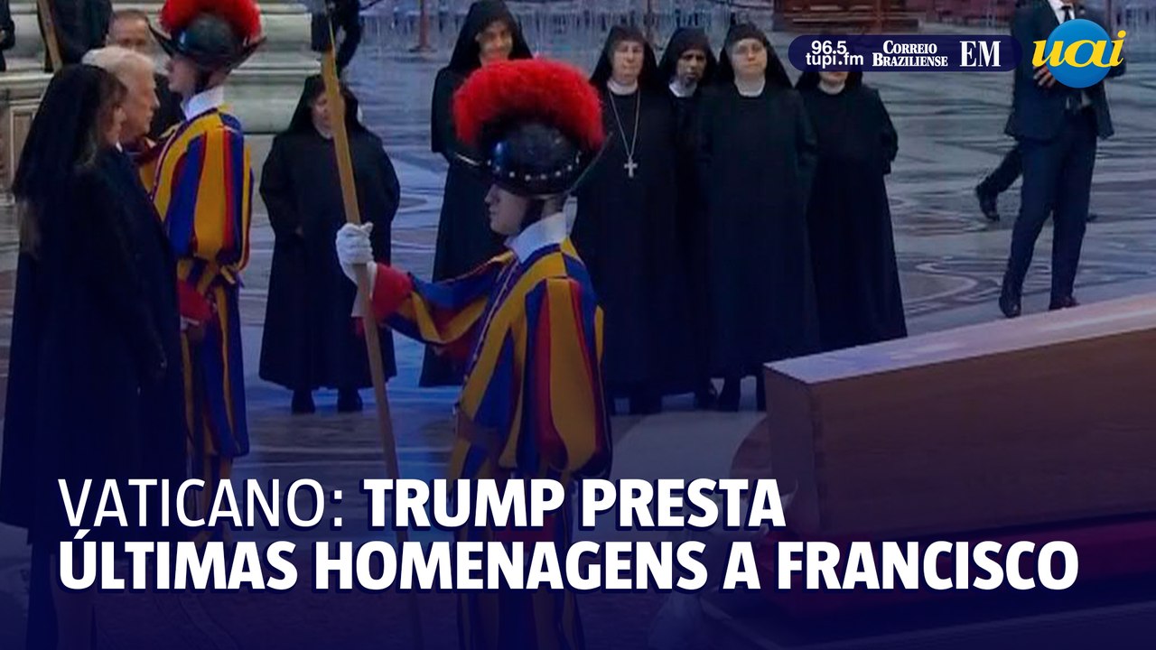 Trump presta últimas homenagem ao Papa Francisco