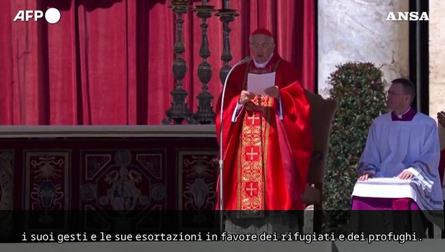 Funerali Papa Francesco, cardinale Re: Innumerevoli i suoi sforzi per i rifugiati