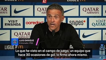 Luis Enrique, tras perder 1-3 en liga: "Lo que he visto hoy lo firmo para Londres"