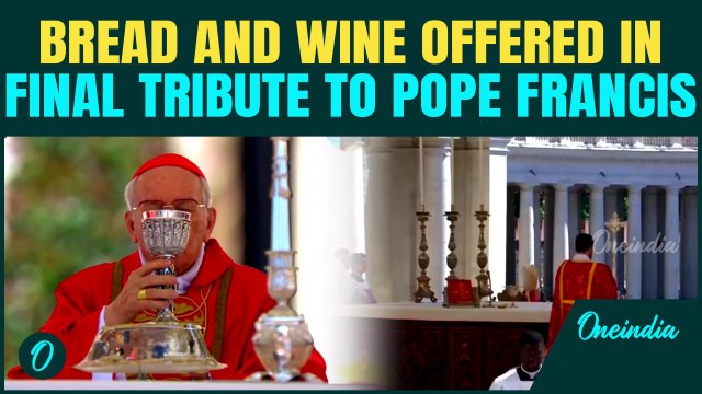Last Supper Reenacted at Pope Francis Funeral: Bread, Wine Offered in Final Tribute to Pope | Video