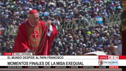 🇻🇦   DESPEDIDA DEL PAPA FRANCISCO: MOMENTOS FINALES DE LA MISA EXEQUIAL