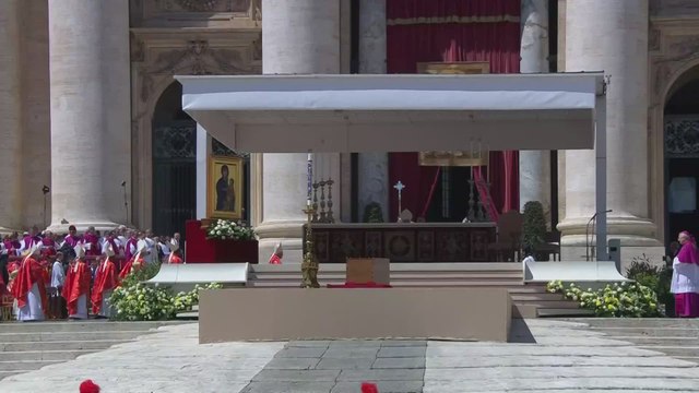 Pope's casket leaves St. Peter's Basilica in a dramatic farewell