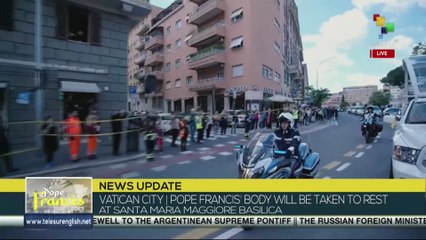 Pope Francis’ body taken to rest at Santa Maria Maggiore