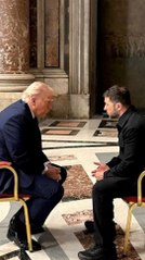Trump y Zelenski se reúnen en el Vaticano