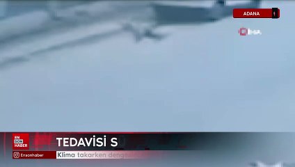 Klima takarken dengesini kaybedip damdan düştü