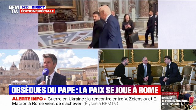 Guerre en Ukraine: Ursula von der Leyen et Volodymyr Zelensky vont se rencontrer en marge des funérailles du pape François a indiqué sa porte-parole