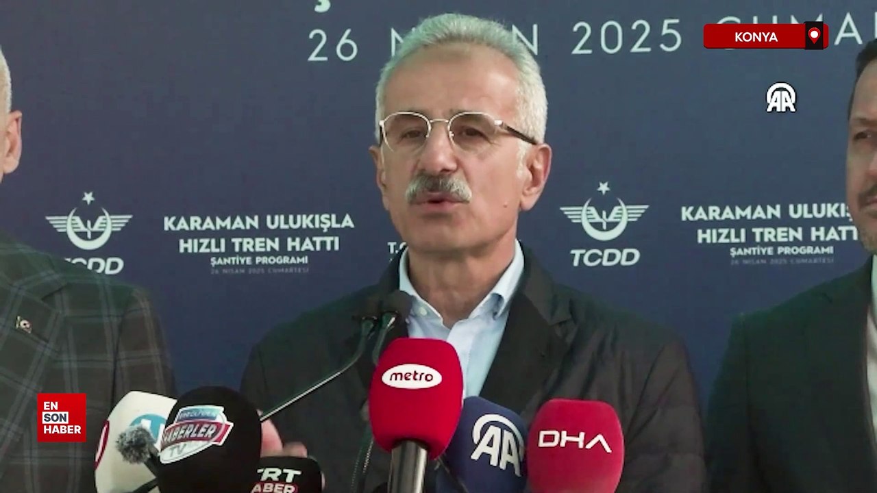 Ulaştırma ve Altyapı Bakanı Abdulkadir Uraloğlu, Konya'da konuştu