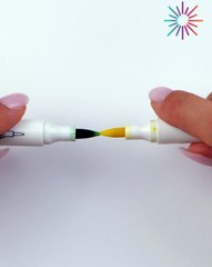 Fun marker hack to create a magical Christmas card🎄