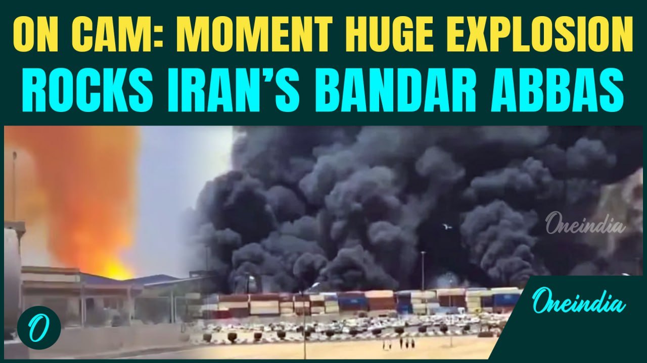Iran Bandar Abbas Explosion Caught on Cam: Dramatic Video Shows Moment Explosion Tears Through Iran