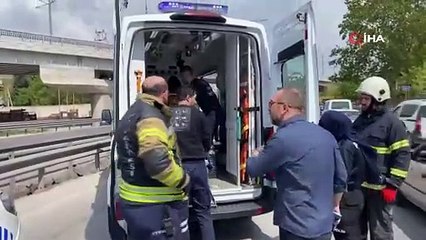 5 aracın karıştığı zincirleme trafik kazasında 3 kişi yaralandı