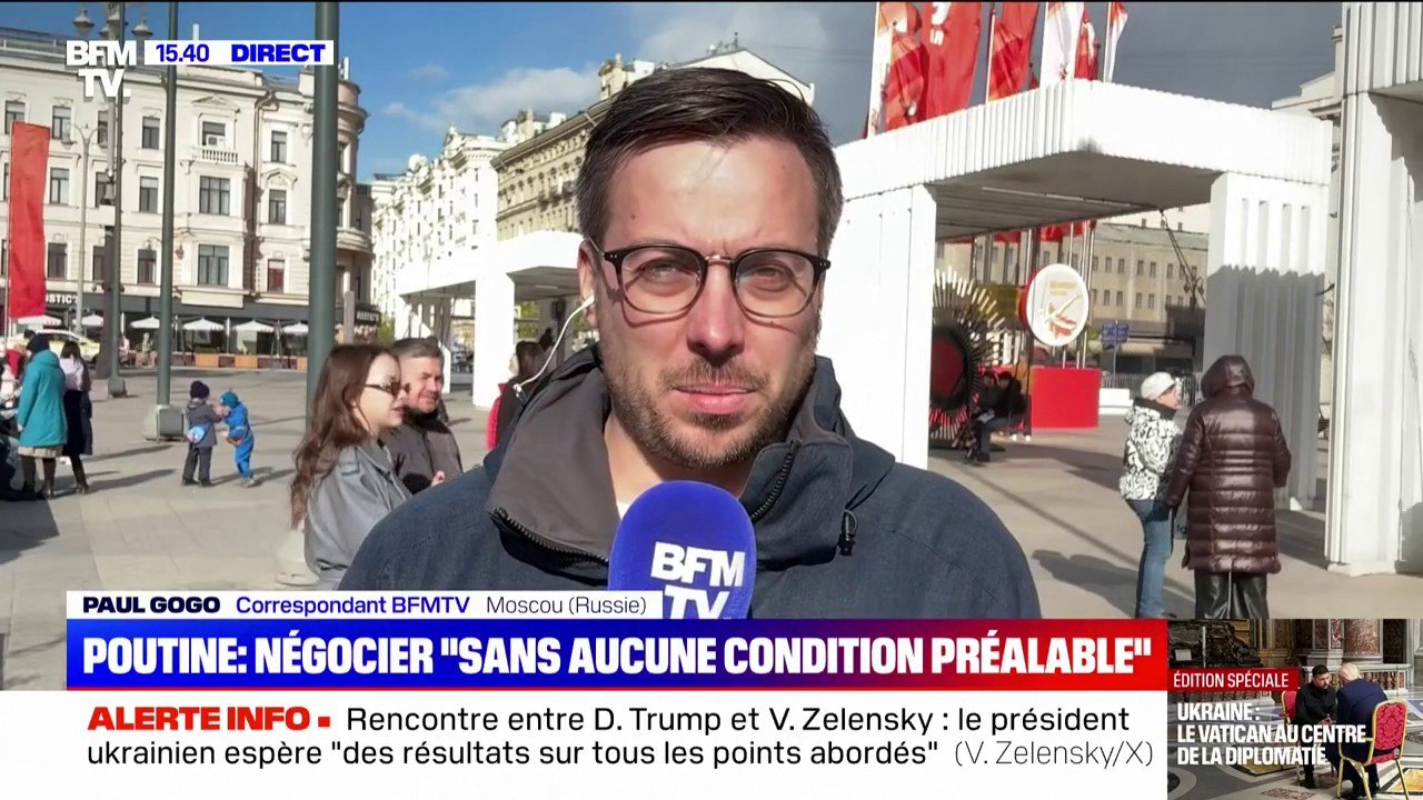 Guerre en Ukraine: Vladimir Poutine est prêt à négocier "sans aucune condition préalable"