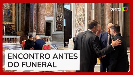 Trump e Zelensky fazem reunião particular dentro da Basílica de São Pedro