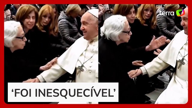 Fernanda Torres relembra encontro entre o papa Francisco e Fernanda Montenegro