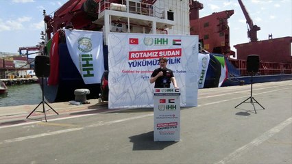 İHH'nın 2'nci İyilik Gemisi Sudan'a uğurlandı
