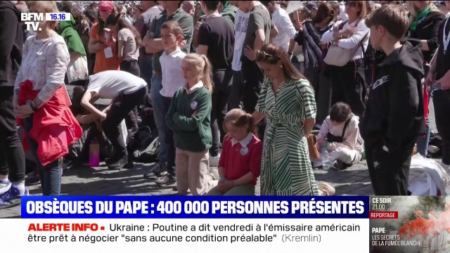 C'est un jour triste pour le monde entier : plus de 400.000 personnes étaient présentes pour les obsèques du pape