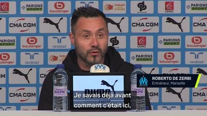 Marseille - De Zerbi : "Je savais comment était l'OM avant de venir"