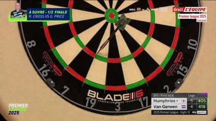 Le replay de Humphries - van Gerwen - Fléchettes - Premier League à Liverpool