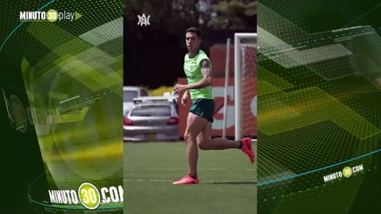 ¡Aguirre está listo! El central verdolaga ya realiza trabajos de campo