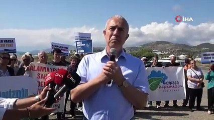 Alanya’da Aytemiz LPG dolum tesisine ’hayır’ eylemi