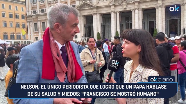 Nelson, el único periodista que logró que un Papa hablase de su salud y miedos: Francisco se mostró humano