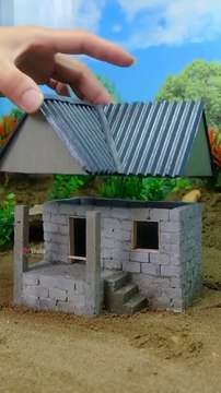 I Tried MINI Bricks for My DIY House Project and Here's WhatHappened #miniature #shorts#house