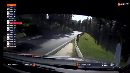WRC 2025 Islas Canarias SS12 Pajari Crash Into Barrier