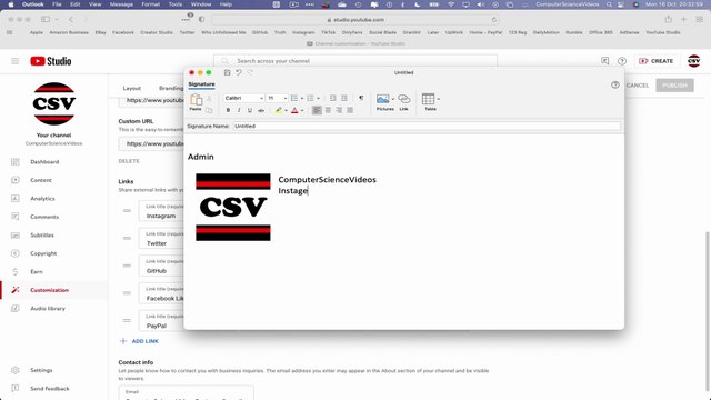 How to CREATE an Email Signature On Microsoft Outlook Using a Mac Computer - Basic Tutorial | New