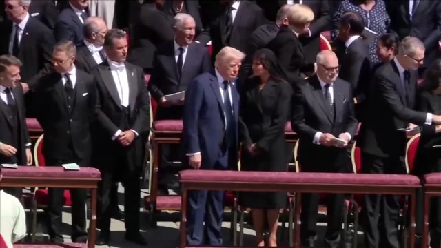 Trump Shares 'Sign of Peace' Handshakes With World Leaders at Pope’s Funeral