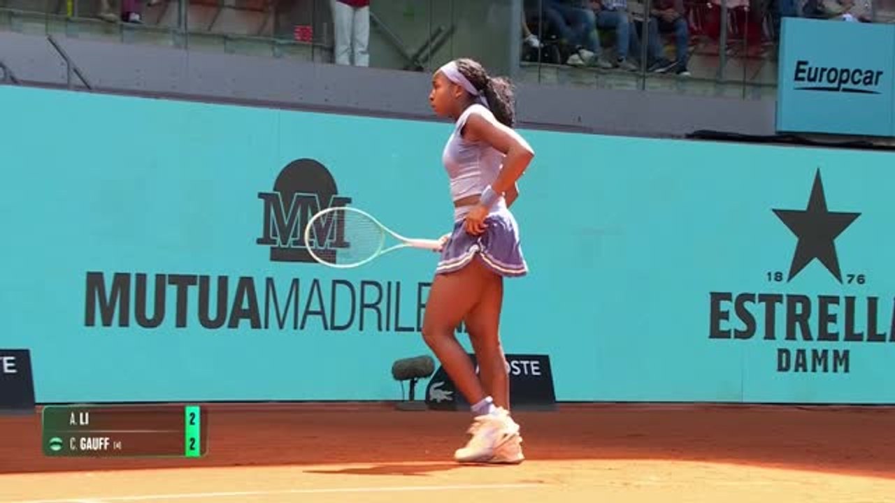 Madrid - Gauff éteint Li