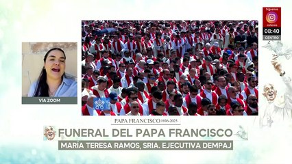 “Una semana de duelo y también una semana de gratitud”: María Teresa Ramos sobre el Papa Francisco