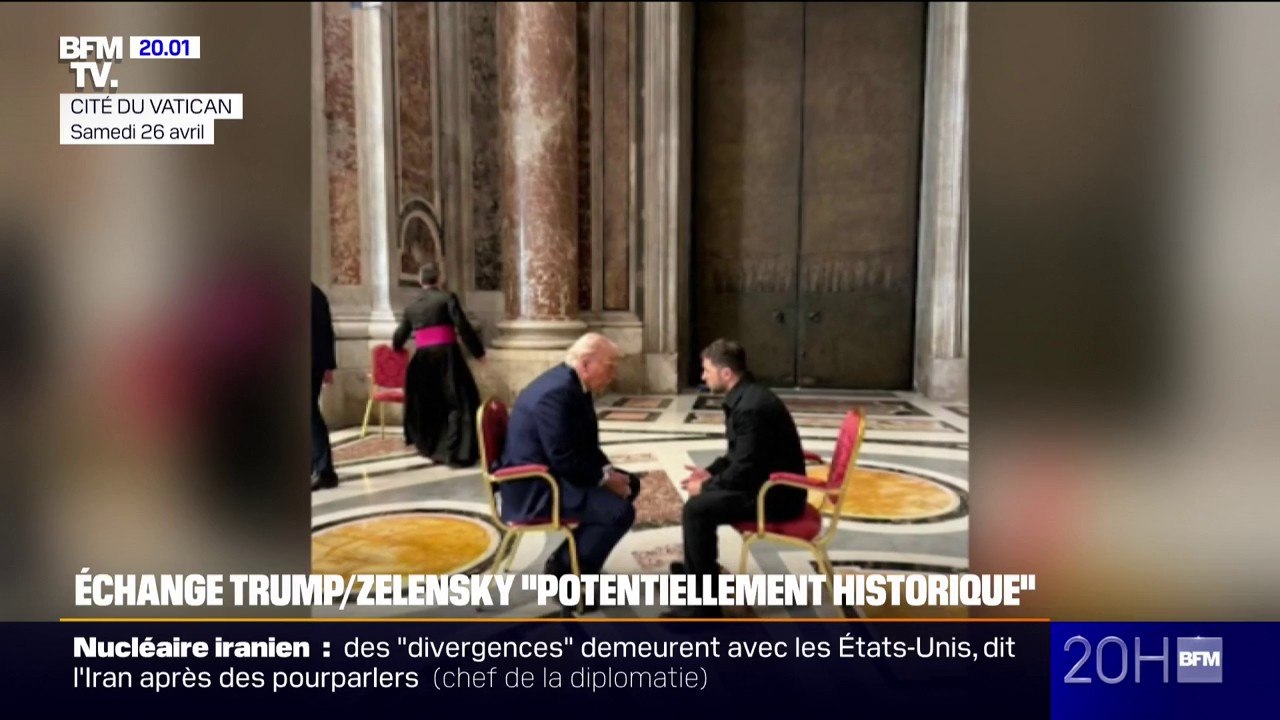 Les présidents Trump, Zelensky, Macron et le Premier ministre britannique Starmer ont pu échanger sur l'Ukraine en marge des funérailles du pape