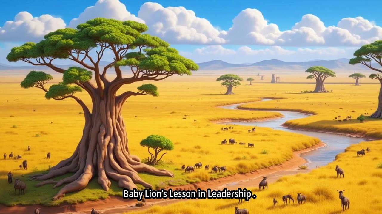 Baby Lion's lesson
