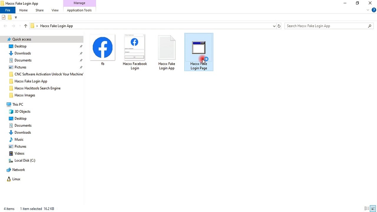 TESTING - Hacxx Fake Login App - Facebook Page