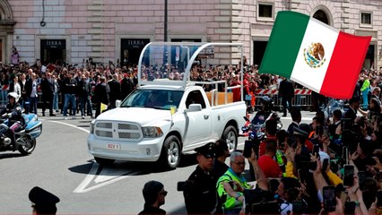 Papá Francisco es trasladado en el  Vaticano en camioneta regalada por México
