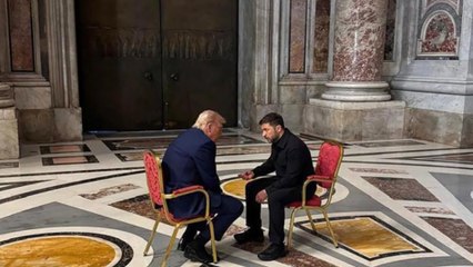 Zelenski, Trump y  la tercera silla en San Pedro del Vaticano que nunca ocupó Macron