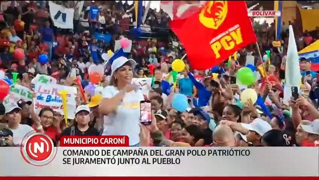 Juramentan en Bolívar al Comando de Campaña Gran Polo Patriótico Simón Bolívar