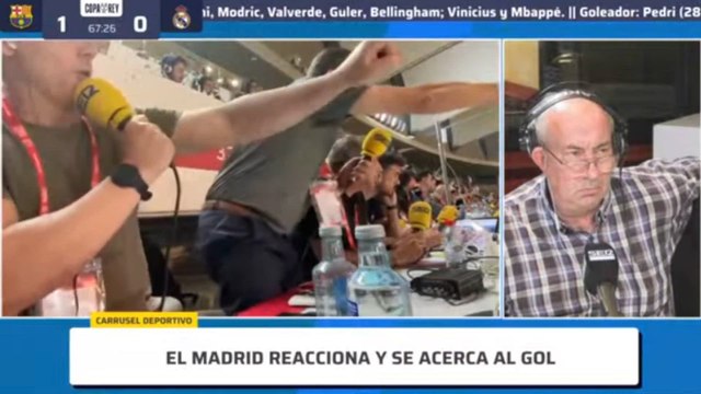 El golazo de Mbappé de falta directa en la final de Copa, narración Carrusel Deportivo