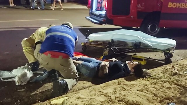 Motociclista tem fratura na perna após colisão no carro na Região Norte de Cascavel