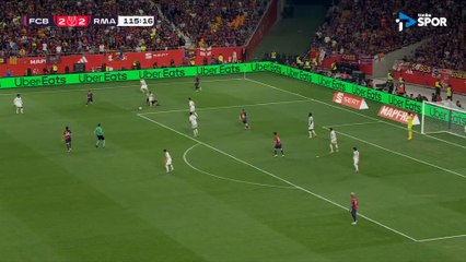 Jules Koundé tam köşeye nefis bir şut! Real Madrid Barcelona