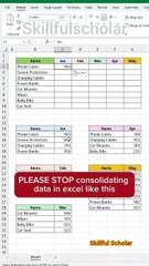 Excel shortcuts
