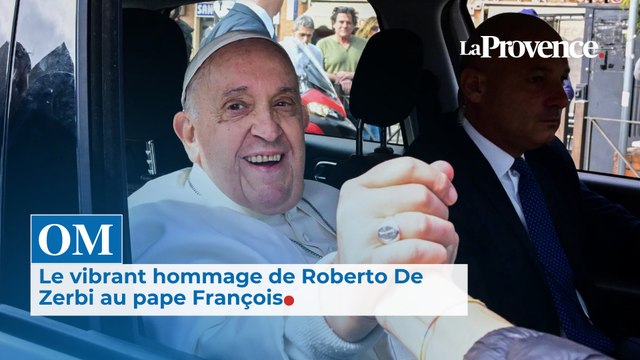 La personne pour qui j'ai eu le plus d'estime dans ma vie , l'hommage de De Zerbi au pape François