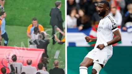 Real Madrid: Rudiger se va expulsado luego de insultar al cuerpo arbitral en la final de la Copa del Rey contra el Barcelona