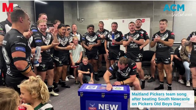 Maitland Pickers celebrate after beating South Newcastle